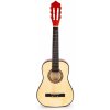 EcoToys Veľká drevená detská gitara - 6 strún, svetlá hnedá EcoToys Veľká drevená detská gitara - 6 strún, svetlá hnedá