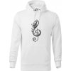 Husľový kľúč kvety - Mikina pánska Cape s kapucňou - 2XL ( Biela ) Husľový kľúč kvety - Mikina pánska Cape s kapucňou - 2XL ( Biela )