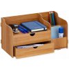 Organizér na stôl s úložnými priehradkami RD42745, hnedá Organizér na stôl s úložnými priehradkami RD42745, hnedá