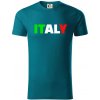 Italy Nápis - Tričko z organickej bavlny - 2XL ( Petrolejová ) Italy Nápis - Tričko z organickej bavlny - 2XL ( Petrolejová )