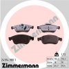 ZIMMERMANN Sada brzdových platničiek kotúčovej brzdy 24914.980.1 ZIMMERMANN Sada brzdových platničiek kotúčovej brzdy 24914.980.1
