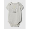 GAP Baby body z organickej bavlny Sivá 12-18M GAP Baby body z organickej bavlny Sivá 12-18M