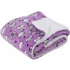 Entuzia Deka ovečka mačičky fialová Mikroplyš 150x200 cm Entuzia Deka ovečka mačičky fialová Mikroplyš 150x200 cm