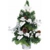 Strend Pro Stromček MagicHome Vianoce, ozdobený, strieborný, s listami, 40 cm Strend Pro Stromček MagicHome Vianoce, ozdobený, strieborný, s listami, 40 cm