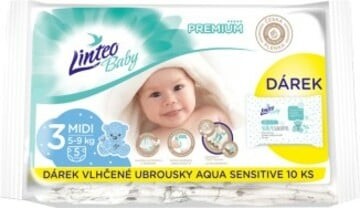 Linteo Baby Premium Midi 5-9kg 5 ks