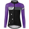 Force SQUARE čierno-fialový dámsky cyklistický dres - dl. rukáv - S Force SQUARE čierno-fialový dámsky cyklistický dres - dl. rukáv - S