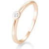 SOFIA DIAMONDS prsteň z ružového zlata s diamantom 0,05 ct BE41/85771-6-R SOFIA DIAMONDS prsteň z ružového zlata s diamantom 0,05 ct BE41/85771-6-R