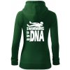 Swimming is in my DNA - Mikina dámska trendy zipper s kapucňou - L ( Fľaškovozelená ) Swimming is in my DNA - Mikina dámska trendy zipper s kapucňou - L ( Fľaškovozelená )