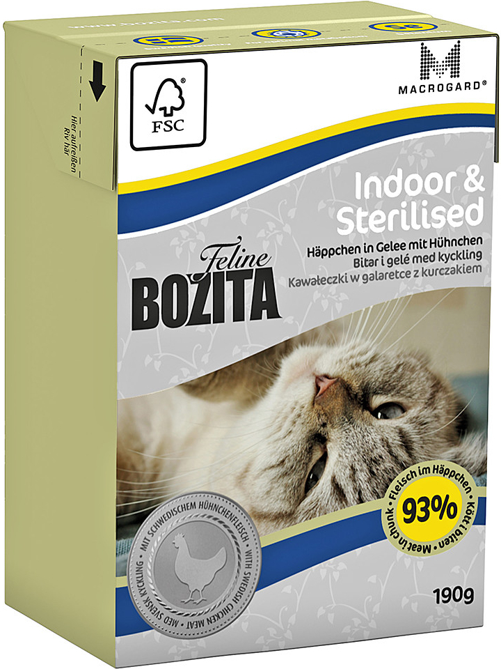 Bozita Feline Indoor Sterilised 6 x 190 g