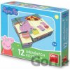 Dino kostky Peppa Pig 12 kostek Dino kostky Peppa Pig 12 kostek