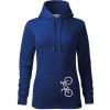 Bicykel na výšku - Mikina dámská Cape s kapucí - S ( Kráľovská modrá ) Bicykel na výšku - Mikina dámská Cape s kapucí - S ( Kráľovská modrá )
