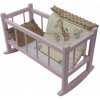 RUŽOVÁ KOLÍSKA PRE BÁBIKU + prikrývka, vankúš, matrac. RUŽOVÁ KOLÍSKA RUŽOVÁ KOLÍSKA PRE BÁBIKU + prikrývka, vankúš, matrac. RUŽOVÁ KOLÍSKA