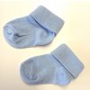 Bavlnené ponožky svetlo modré