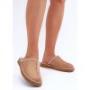 Inblu Pohodlná domácí obuv papuče s výšivkou dámske FX000021 Camel Inblu Pohodlná domácí obuv papuče s výšivkou dámske FX000021 Camel