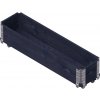 Hrantík na bylinky s kolieskami, drevo, kov, čierny, 120 × 30 × 19,5 cm, RHB-1200X0300X195X15-1-4-BK Hrantík na bylinky s kolieskami, drevo, kov, čierny, 120 × 30 × 19,5 cm, RHB-1200X0300X195X15-1-4-BK
