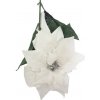 Poinsettia Poinzercia Vianočná ruža kusová 73cm biela umelá Poinsettia Poinzercia Vianočná ruža kusová 73cm biela umelá