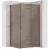 Rea Hugo, 1-krídlový sprchovací kút 80 (dvere) x 90 (stena) x 200 cm, 6mm šedé sklo, medený profil, KPL-K6968 Rea Hugo, 1-krídlový sprchovací kút 80 (dvere) x 90 (stena) x 200 cm, 6mm šedé sklo, medený profil, KPL-K6968