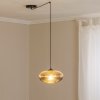 EMIBIG LIGHTING Závesné svietidlo Origo, Ø 30 cm, dymová sivá/čierna, decentralizované - 1375/1 EMIBIG LIGHTING Závesné svietidlo Origo, Ø 30 cm, dymová sivá/čierna, decentralizované - 1375/1