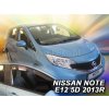Deflektory na Nissan Note E12, 5-dverová, r.v.: 2013 - Deflektory na Nissan Note E12, 5-dverová, r.v.: 2013 -