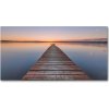 Foto obraz sklo tvrzené Drevené mólo 100x50 cm Foto obraz sklo tvrzené Drevené mólo 100x50 cm