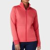 Dámska mikina Callaway Golf LS FZ MIDWEIGHT WAFFLE FLEECE JKT paradise pink M Dámska mikina Callaway Golf LS FZ MIDWEIGHT WAFFLE FLEECE JKT paradise pink M
