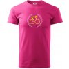 GO cyklista - Klasické pánske tričko vyššej gramáže - 2XL ( Purpurová ) GO cyklista - Klasické pánske tričko vyššej gramáže - 2XL ( Purpurová )