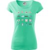 Očný lekár ikony - Dámske tričko Pure - 3XL ( Mätová ) Očný lekár ikony - Dámske tričko Pure - 3XL ( Mätová )