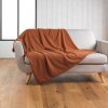 douceur d'intérieur Červenooranžová fleece deka Curly Wooly 180x220