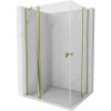 MEXEN/S - Mist Duo sprchovací kút dvere krídlové 105 x 70, transparent, zlato 8A4-105-070-50-00 MEXEN/S - Mist Duo sprchovací kút dvere krídlové 105 x 70, transparent, zlato 8A4-105-070-50-00