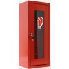 Kovová skrinka na hasiaci prístroj, červená s presklením Kovová skrinka na hasiaci prístroj, červená s presklením