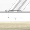 EFFECTOR Prechodová lišta A08 Dub Bielený 93 cm samolepiaca EFFECTOR Prechodová lišta A08 Dub Bielený 93 cm samolepiaca
