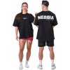 Nebbia Oversized tričko GYM ESSENTIALS 381 černé - M Nebbia Oversized tričko GYM ESSENTIALS 381 černé - M