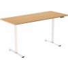 AlzaErgo Table ET2 Core biely + doska 160 × 80 cm bambusová zaoblená AlzaErgo Table ET2 Core biely + doska 160 × 80 cm bambusová zaoblená