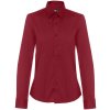 PARIS WOMEN. Dámska košeľa s dlhým rukávom poplin - Bordová, L PARIS WOMEN. Dámska košeľa s dlhým rukávom poplin - Bordová, L