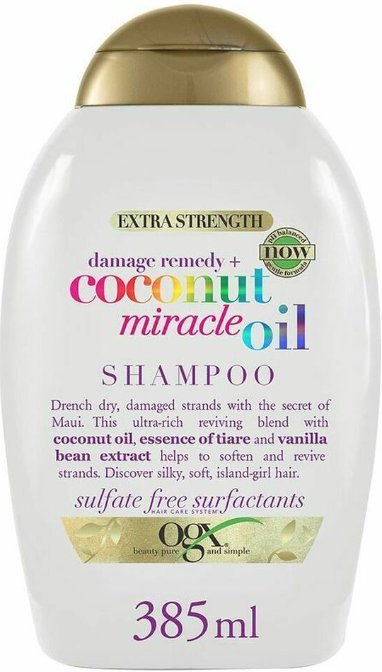 OGX Coconut Miracle Oil šampón s kokosovým olejom 385 ml