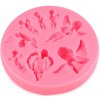 Silikónová forma anjel Ø9,5 cm - 1 ks (12) ružová Silikónová forma anjel Ø9,5 cm - 1 ks (12) ružová