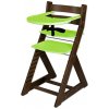 Hajdalánek Rastúca stolička ELA buk - veľký pultík boky: orech, stred: zelená Hajdalánek Rastúca stolička ELA buk - veľký pultík boky: orech, stred: zelená
