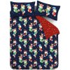 Červené/modré detské obliečky na dvojlôžko 200x200 cm Christmas Elves – Catherine Lansfield Červené/modré detské obliečky na dvojlôžko 200x200 cm Christmas Elves – Catherine Lansfield