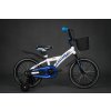 Detský bicykel TURBO bielo-modrý 4+ Detský bicykel TURBO bielo-modrý 4+