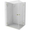 MEXEN/S - Lunar-B Duo sprchovací kút dvere krídlové 100 x 95, transparent, zlato 832-100L-095P-50-00 MEXEN/S - Lunar-B Duo sprchovací kút dvere krídlové 100 x 95, transparent, zlato 832-100L-095P-50-00