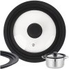 Ruhhy 25563 Univerzálna sklenená pokrievka so silikónovým lemom 18/20/22 cm Ruhhy 25563 Univerzálna sklenená pokrievka so silikónovým lemom 18/20/22 cm
