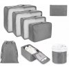 KUFREPLUS Cestovné organizéry 8 ks SN874 šedá KUFREPLUS Cestovné organizéry 8 ks SN874 šedá