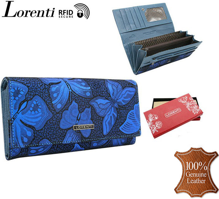 Lorenti peňaženka dámska kožená NBF 6007 blue