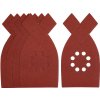 Stanley STA31452 - Papier brúsny na multibrúsku žehličkový tvar dierovaný, P120, 5ks, suchý zips, pre Black+Decker Stanley STA31452 - Papier brúsny na multibrúsku žehličkový tvar dierovaný, P120, 5ks, suchý zips, pre Black+Decker