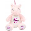 Plyšový jednorožec s údajmi dieťatka Plyšový jednorožec s údajmi dieťatka
