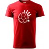 Hádzaná lopta ruka - Klasické pánske tričko vyššej gramáže - 3XL ( Červená ) Hádzaná lopta ruka - Klasické pánske tričko vyššej gramáže - 3XL ( Červená )