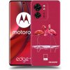 Picasee silikónový prehľadný obal pre Motorola Edge 40 - Flamingos pár Picasee silikónový prehľadný obal pre Motorola Edge 40 - Flamingos pár