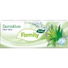 Tento papierové vreckovky Family Sensitive Aloe Vera 3-vrstvové 10 x 10 ks Tento papierové vreckovky Family Sensitive Aloe Vera 3-vrstvové 10 x 10 ks