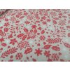 Bavlnená látka cezmína červená šíře 160 cm Bavlnená látka cezmína červená šíře 160 cm