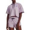 Under Armour UA Pjt Rck SS Terry Hdy-PPL fialová